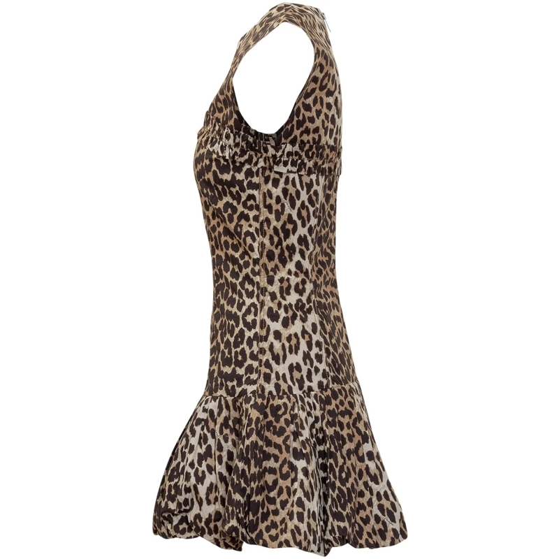 GANNI Minikleid Abito con Corsetto beige(Image 3)