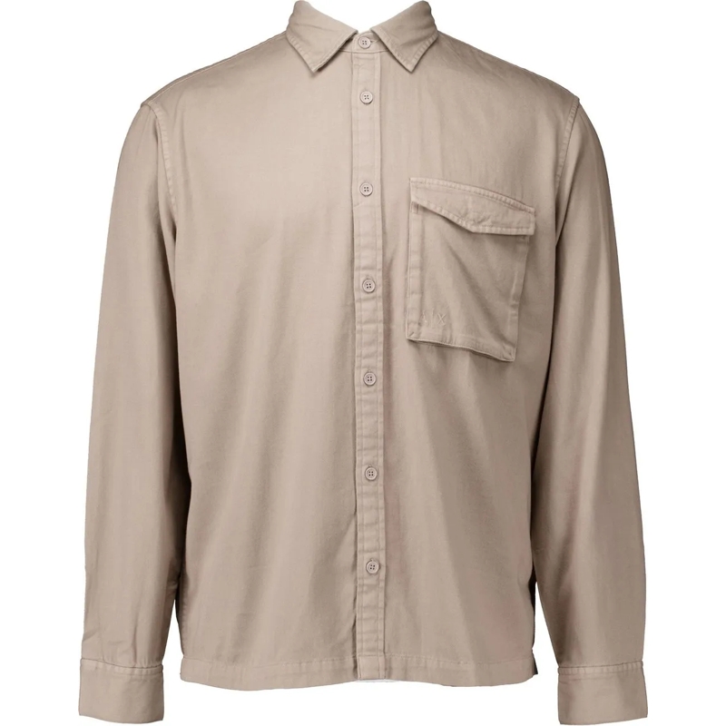 Armani Exchange  Armani Exchange Man Woven Shirt Lange Mouw Overhem beige(Image 4)