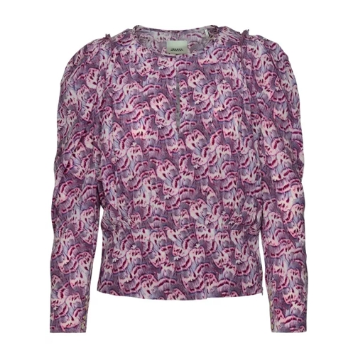 Isabel Marant  Zarga' Blouse In Mauve Silk Blend Pink