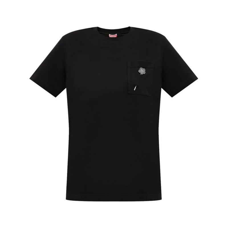 Kenzo T-Shirt Short-Sleeved Black Crew Neck Top Black