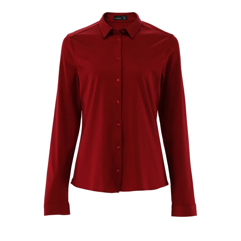 VAN LAACK Bluse Bluse Modern Fit Uni petrol (Image 2)