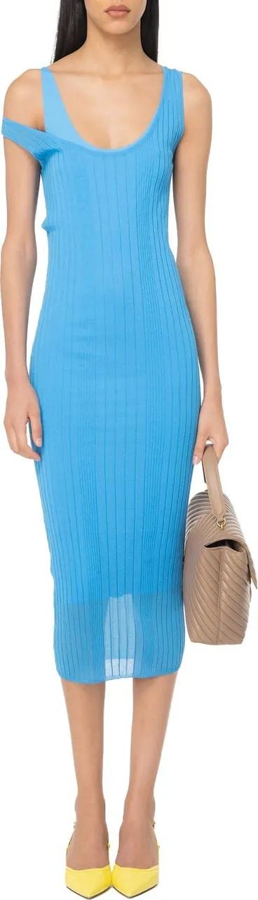 Thumbnail - Pinko - Blue Midi Dress - Größe XS - blue