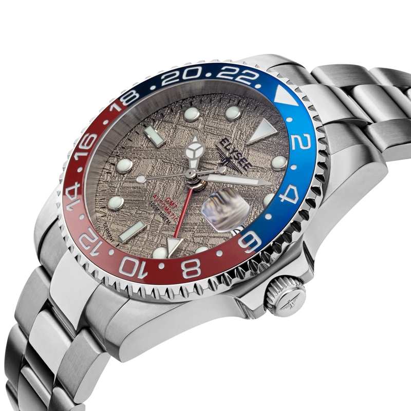 Elysee Quarzuhr GMT  AUTOMATIC . silber(Image 2)