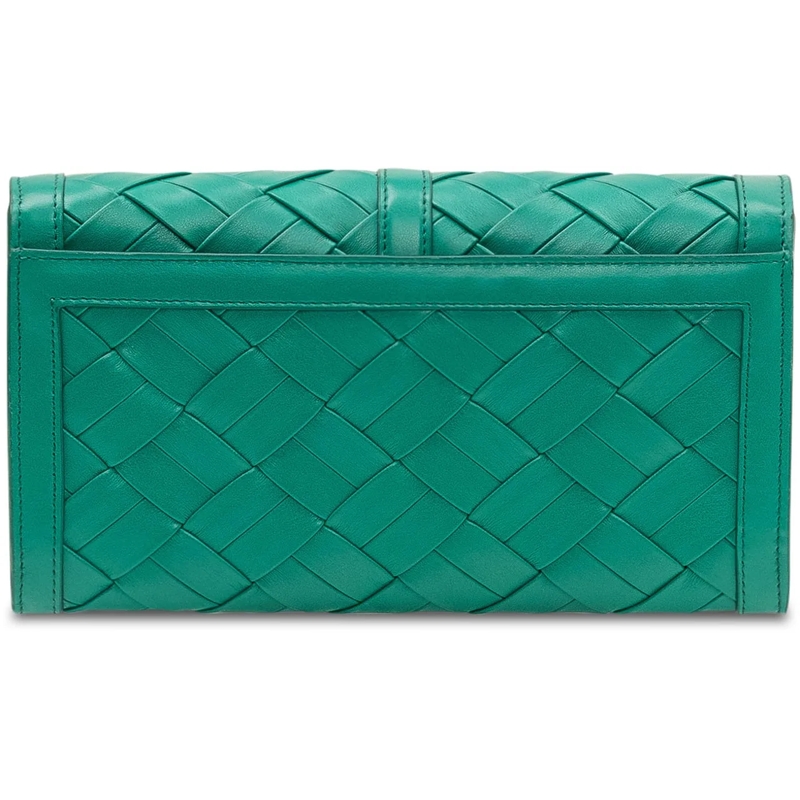 Stella McCartney Geldbörse Portafoglio Ryder con Patta e Intreccio grün(Image 4)
