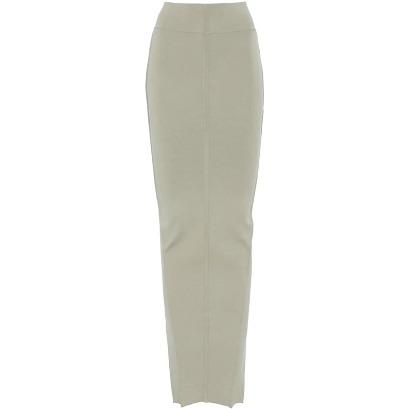 Rick Owens Jupe midi Pillar Skirt Celadon grün