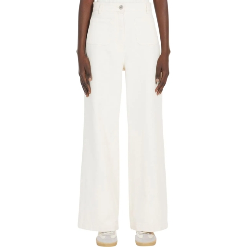 Max Mara Broeken Max Mara Weekend Pantalons Ecru Filtro weiß