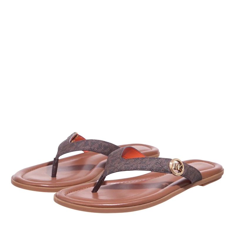 MICHAEL Michael Kors Teenslipper Erin Thong Sandal Brown(Image 2)