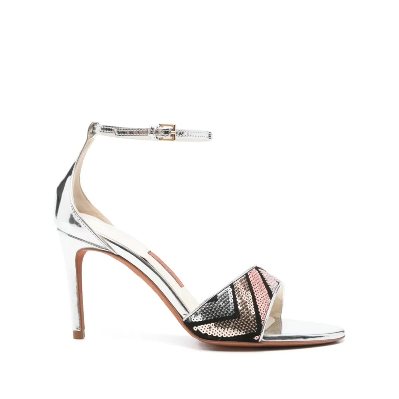 Missoni Sandalen Open Toe Sandal With Minimalist Straps Pink