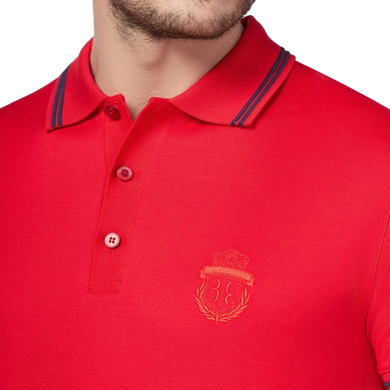 BILLIONAIRE Top Poloshirt Crest rot(Image 4)