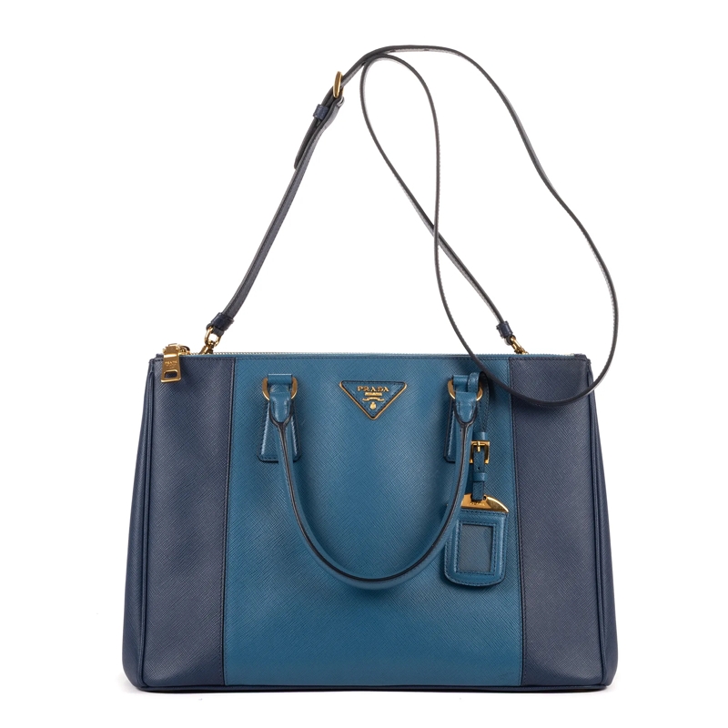 Prada Crossbody Bag Galleria Medium marineblau