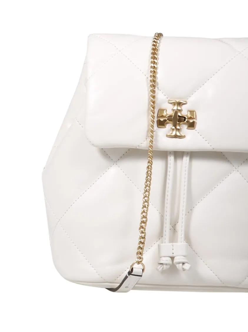 TORY BURCH Rugzakken Kira Diamond Quilt Mini Backpack in wit