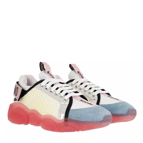 Moschino Sneaker Orso Mix Silver Low-Top Sneaker