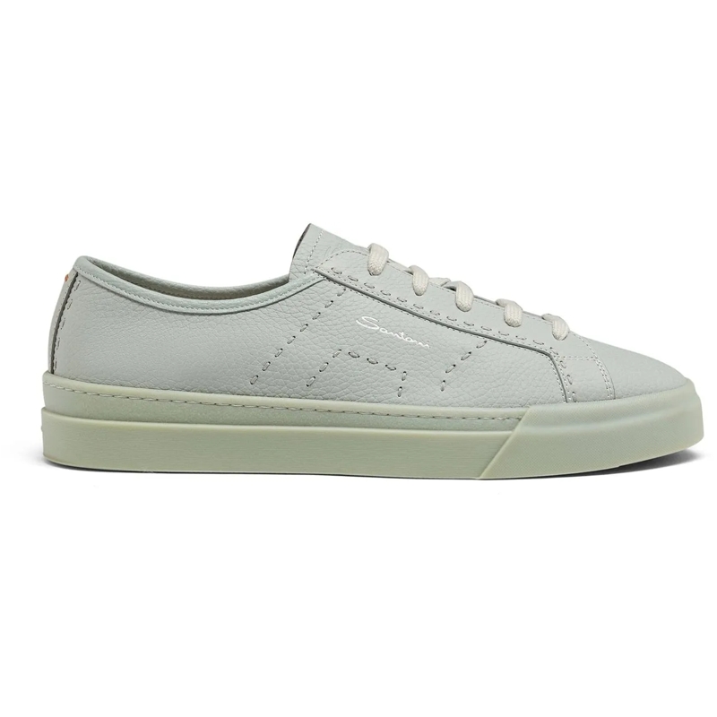 Santoni Sneaker basse Men's leather sneaker weiß