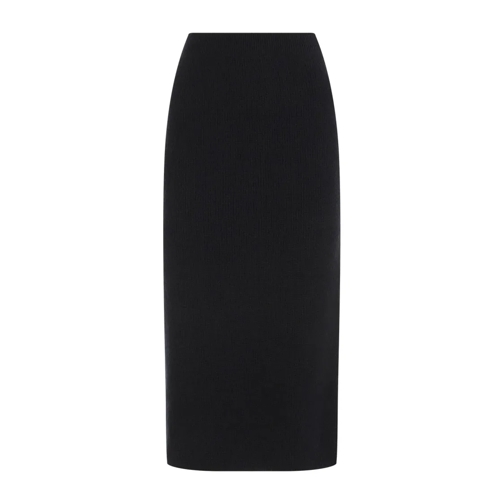 Fabiana Filippi Midnight Blue Virgin Wool Midi Skirt Blue Midi-Röcke