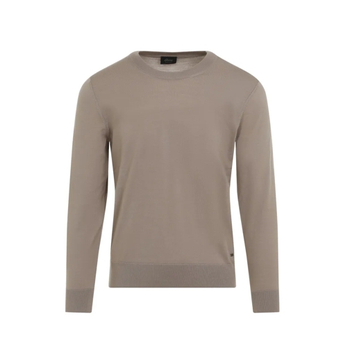 Brioni Beige Wool Pullover Brown Trui