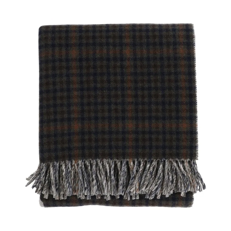 Autry International Écharpe légère Fringed Wool Blanket Black