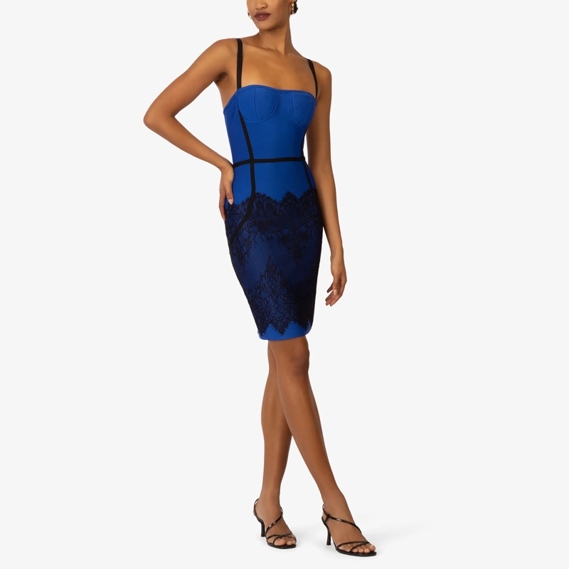 Kraimod Midikleid Bandagekleid blau(Image 3)