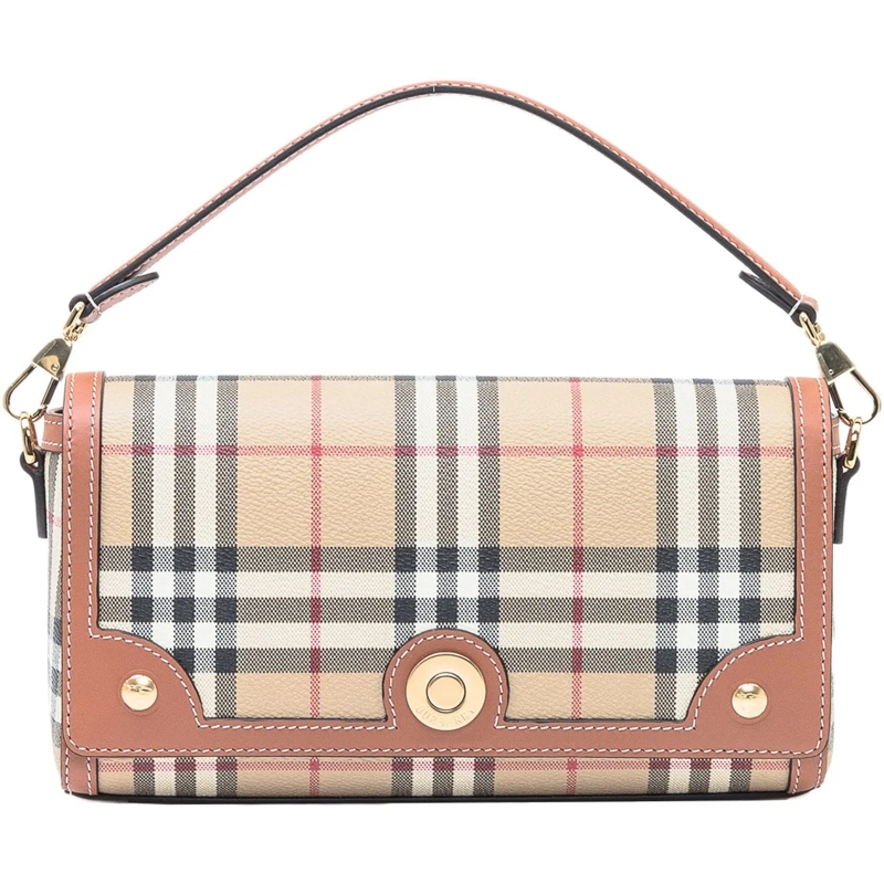 Burberry Schultertasche Borsa a Spalla con Motivo Check mehrfarbig