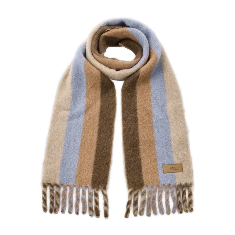 AMI Paris Écharpe légère Schal aus Alpaka-Woll-Mix Braun