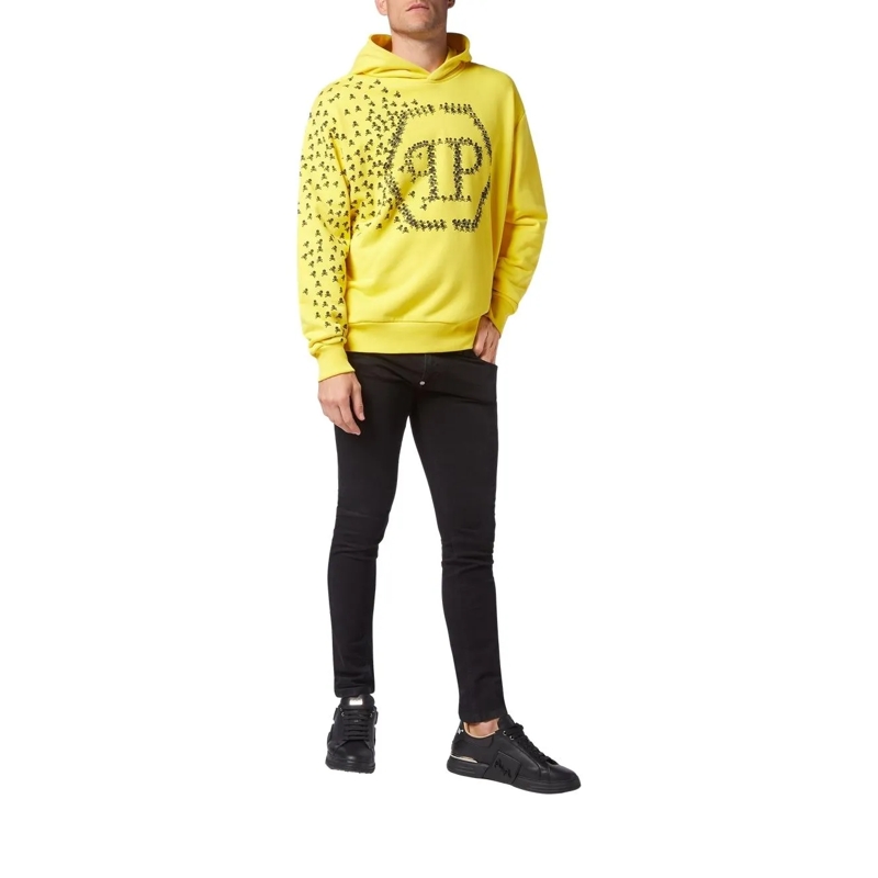 Philipp Plein Sweatshirt Hoodie Skull&Bones gelb(Image 3)