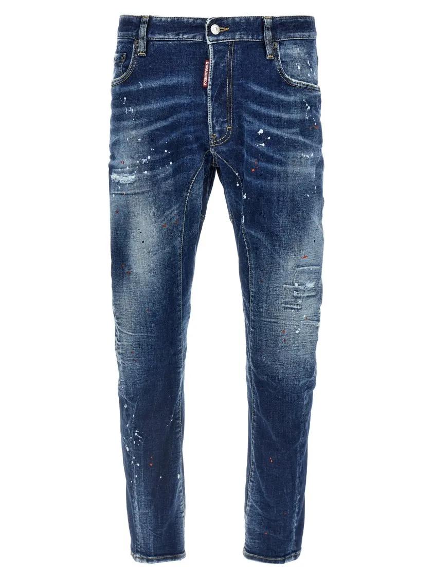 Thumbnail - Dsquared2 - 'Tidy Biker' Jeans - Größe 50 - blau