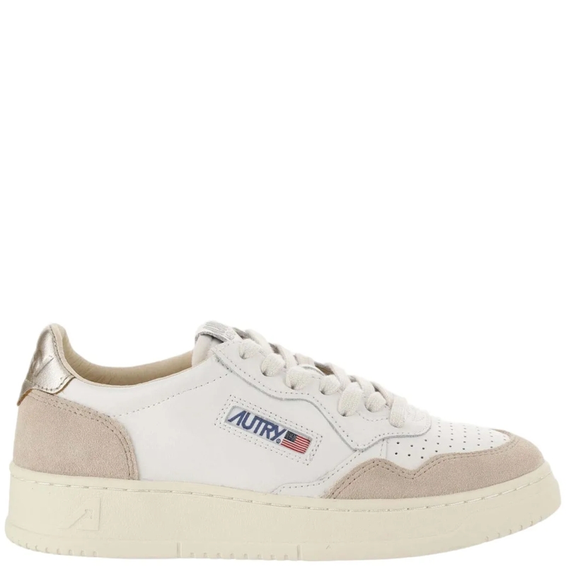Autry International Lage-top sneaker Medalist Low Sneakers With Perforated Toe Neutrals