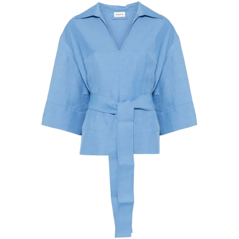 P.A.R.O.S.H. Chemisier Raisa Blouse Blue