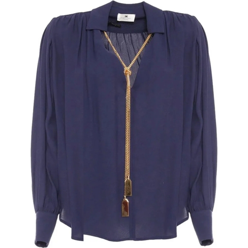 Elisabetta Franchi Blusen Shirts Blue blau