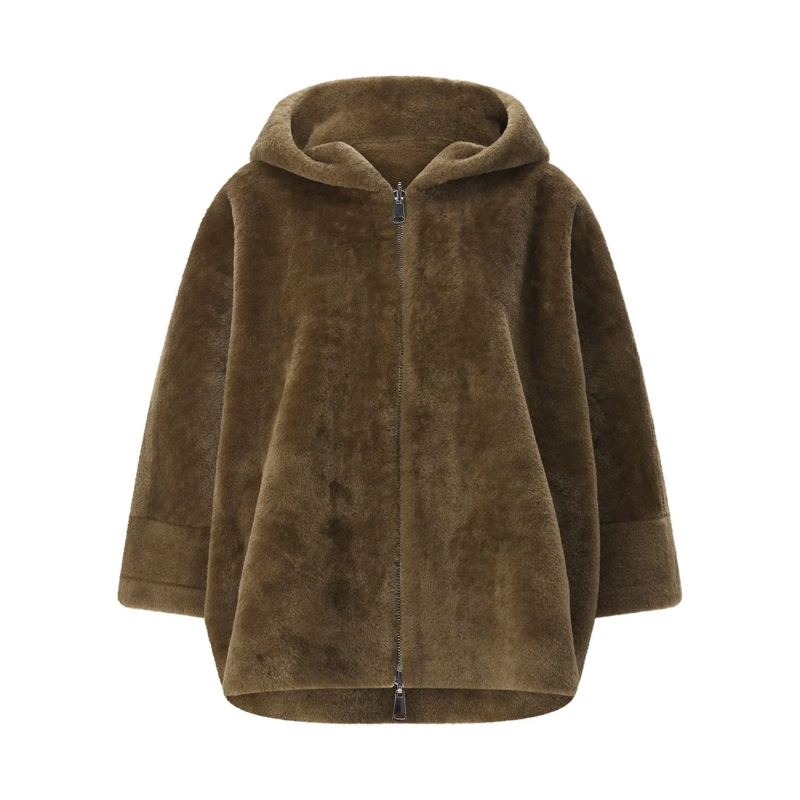Betta Corradi Übergangsjacke Wendejacke mit Kapuze grau