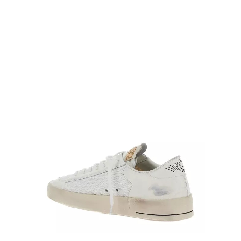 Golden Goose Low-Top-Sneaker Stardan Net Upper Shiny Leather Toe And Heel Suede Grey(Image 7)