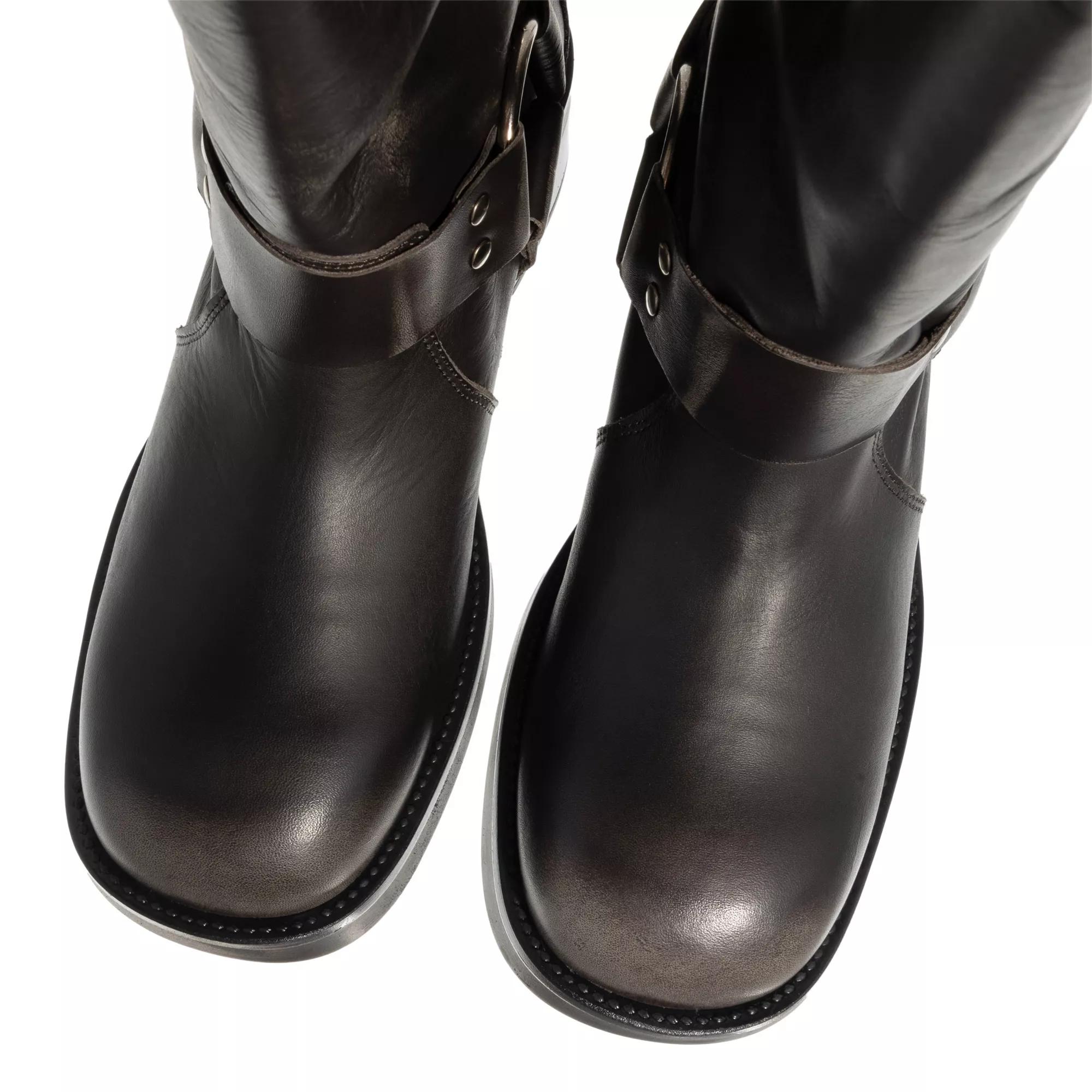 Steve Madden Blessing Dark Grey Leather Boots