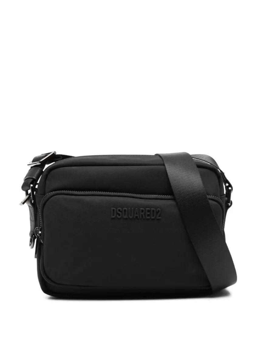 Dsquared2 Crossbody Bags - Logo-Lettering Messenger Bag - Gr. unisize - in Schwarz - für Damen