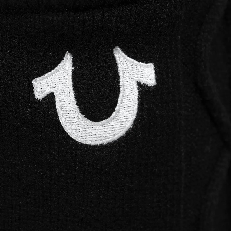 True Religion Shorts Sweatshorts EMBROIDERED schwarz(Image 4)