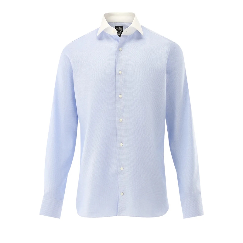 VAN LAACK Hemd Hemd Slim Fit Dessiniert blau