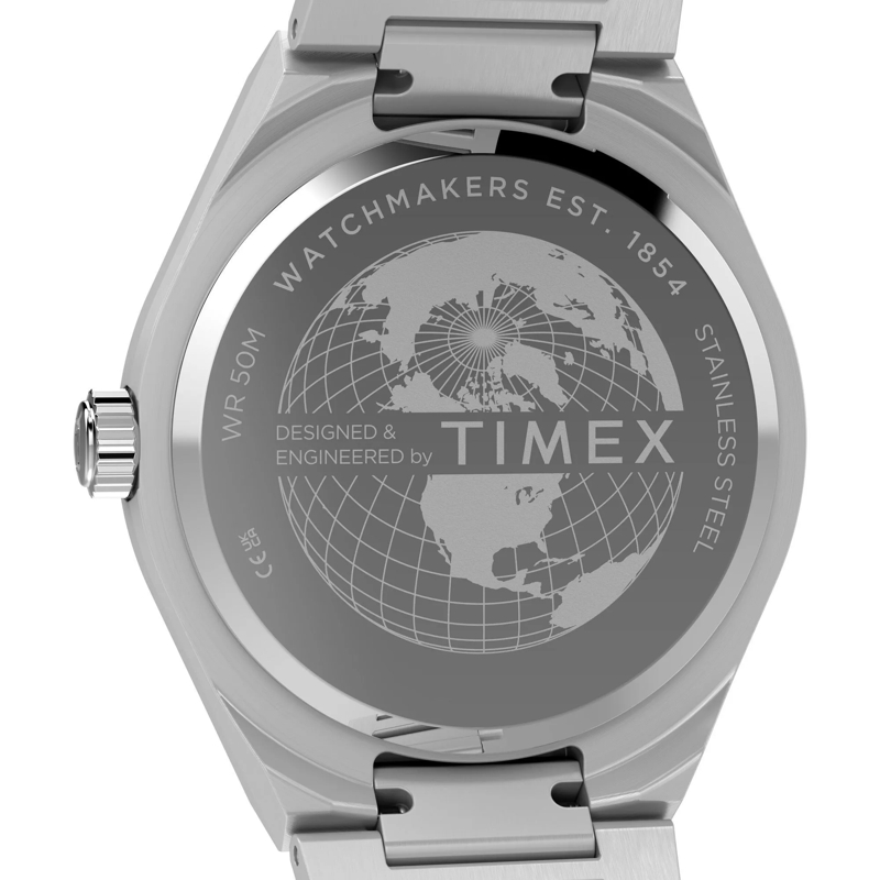 Timex Quarzuhr Quarz-Analoguhr Q Timex Continental Gmt silber(Image 4)