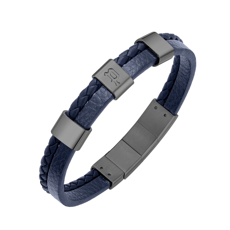 Police Armband Armband Unity- Herrenarmband- Farbe: schwarz-  blau