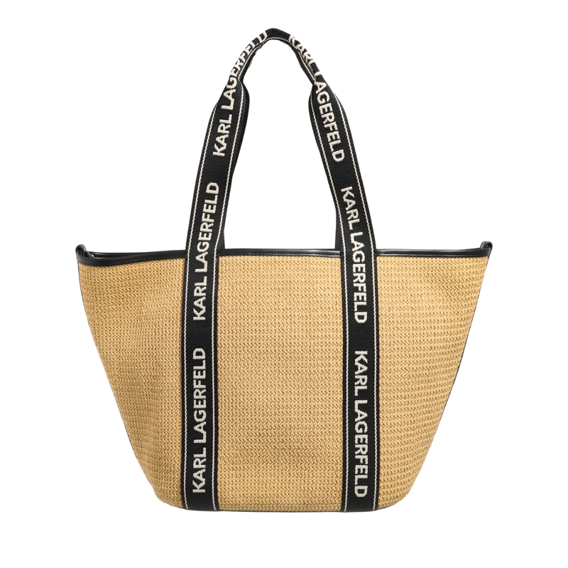 Karl Lagerfeld Shopper K/Essential Raffia Bag Natural
