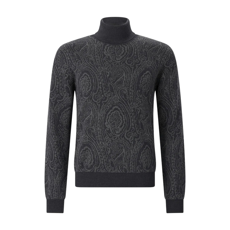 Etro Rollkragenpullover Rollkragenpullover aus Woll-Mix grün