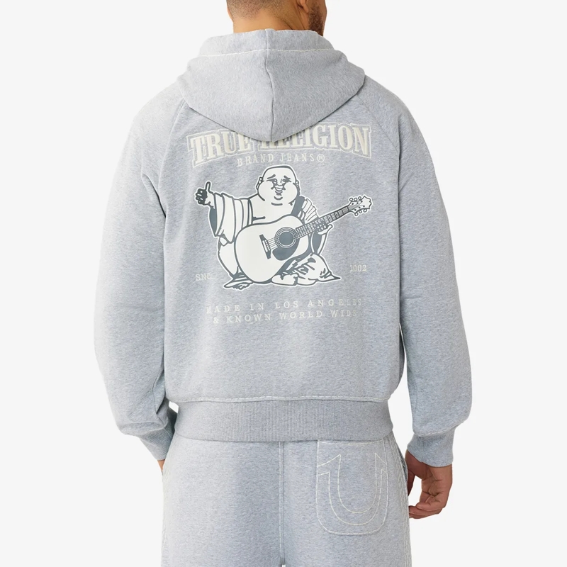 True Religion  Zip-Hoodie grau(Image 4)