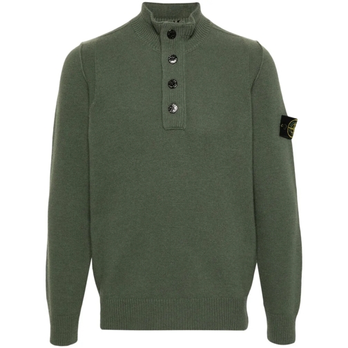 Stone Island Green Compass-Badge Sweater Green Pullover