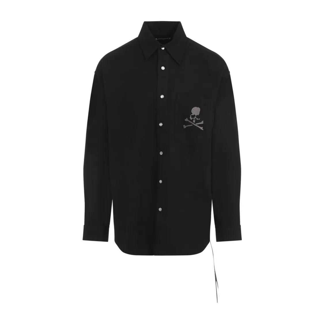 Mastermind Japan - Flannel Shirt - Größe M - schwarz