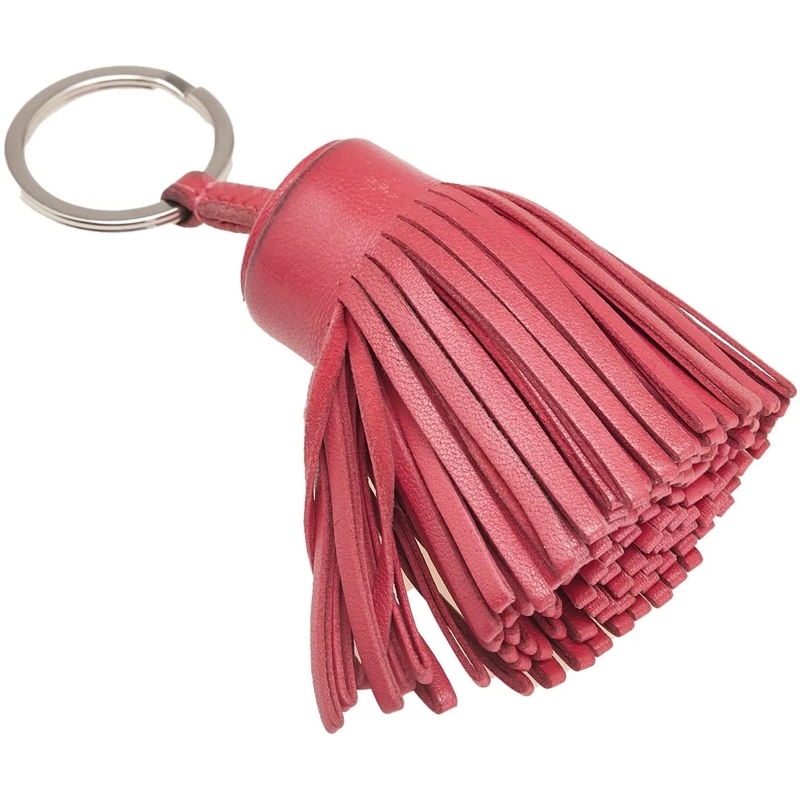 Hermès  Milo Lambskin Carmen Key Ring rose