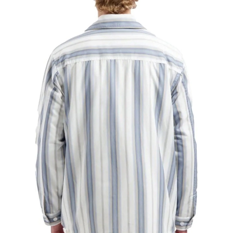 ØLÅF Weste olaf Padded Stripe Overshirts Wit M160509 weiß(Image 9)