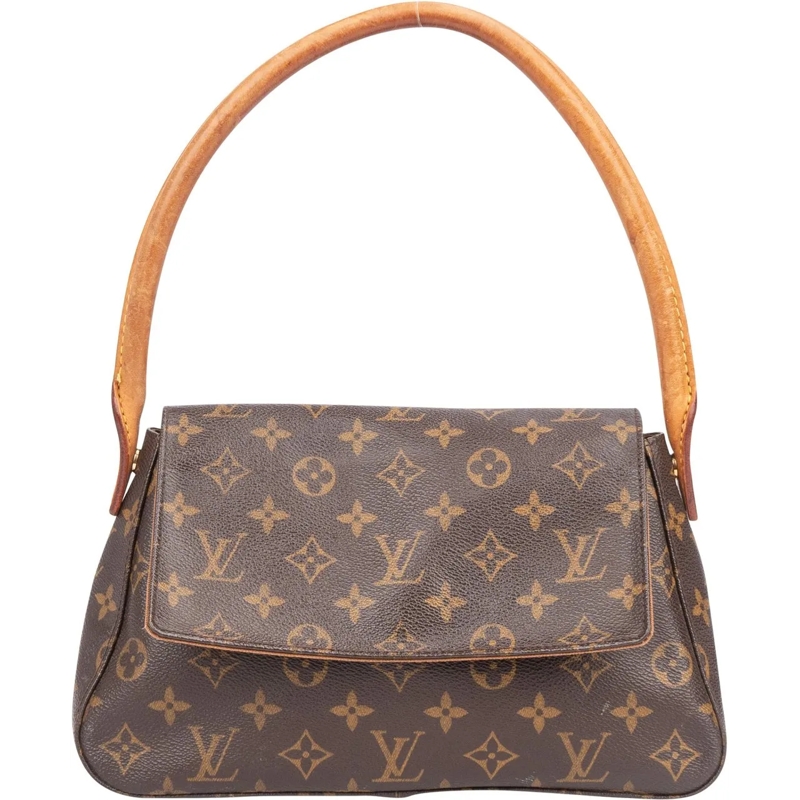 Louis Vuitton Tote Louis Vuitton Canvas Monogram Looping PM Handbag braun
