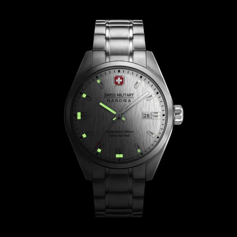 Swiss Military Hanowa Quarzuhr Quarzuhr Helvetica silber(Image 6)