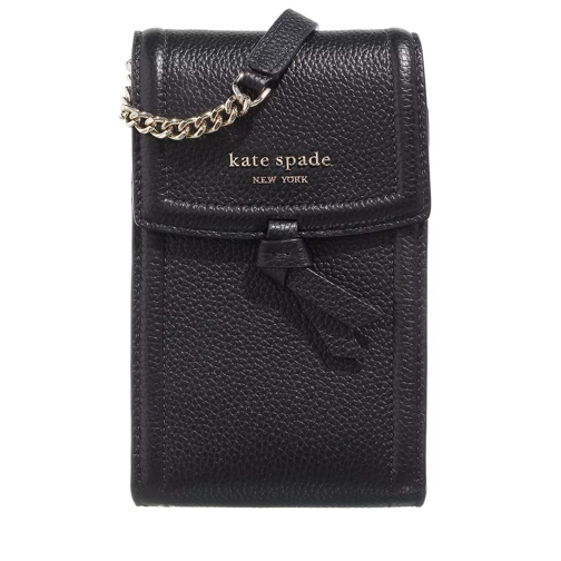 Kate Spade New York Knott Pebbled Leather  Black Phone Bag