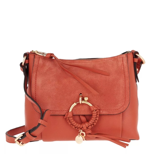 See By Chloé Joan Grained Shoulder Bag Leather Brick Red Crossbody Bag