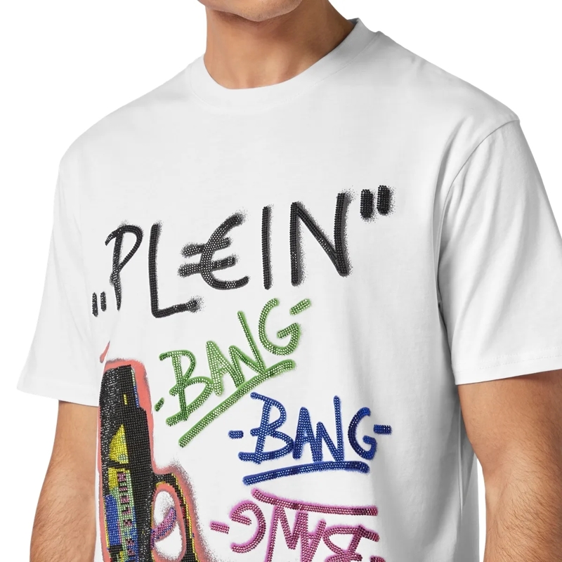Philipp Plein T-Shirt T-Shirt Rundhalsausschnitt Ss weiss(Image 5)