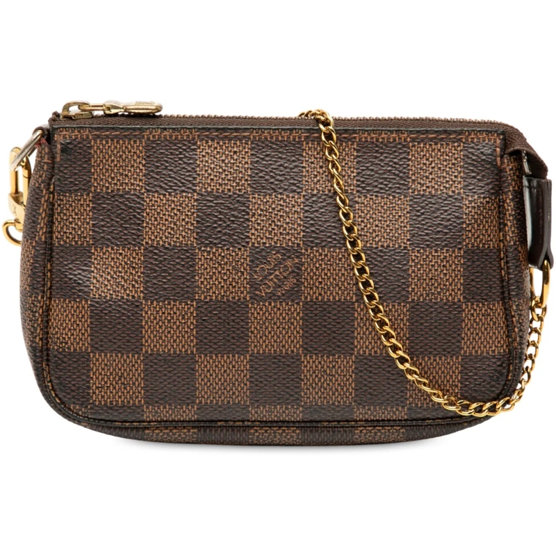 Louis Vuitton Tote Damier Ebene Mini Pochette Accessoires braun