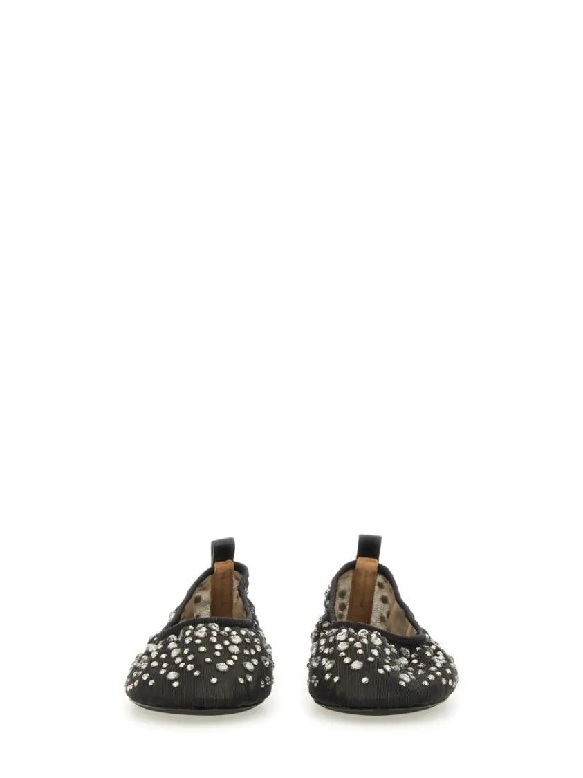 Thumbnail - Ornate Ballerina Flats - Gr. 6_5 - in Schwarz